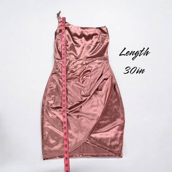 Windsor One-Shoulder Stain Bodycon Dress(C021)-Size S for Women - Picture 11 of 13